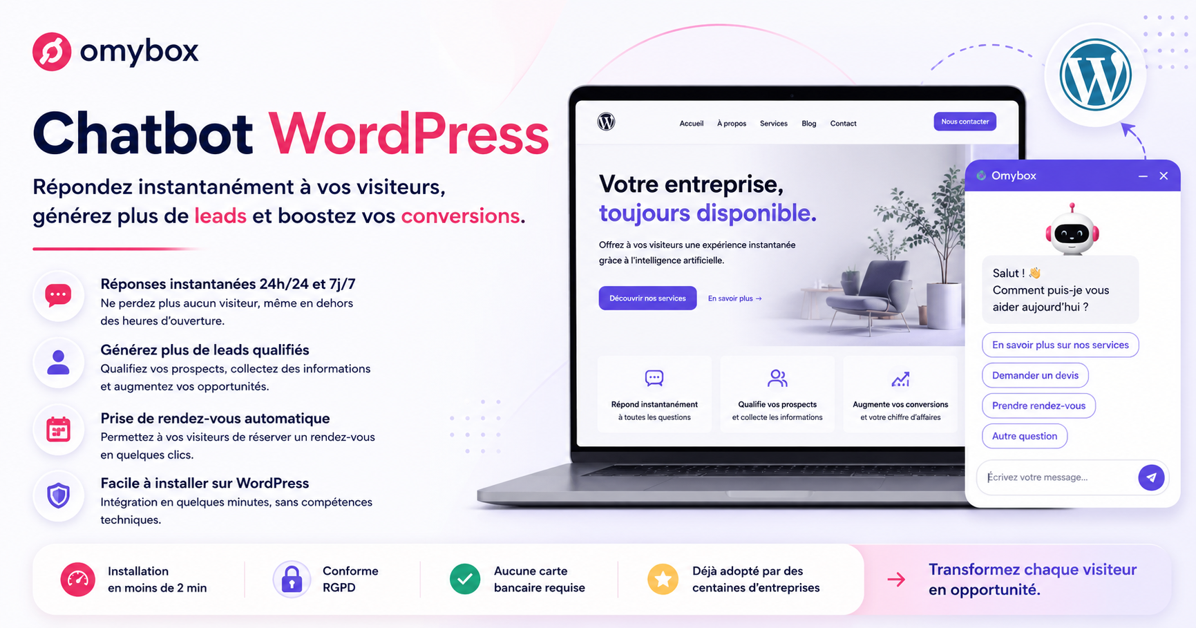 Chatbot WordPress : comment transformer votre site en véritable commercial grâce à l’IA