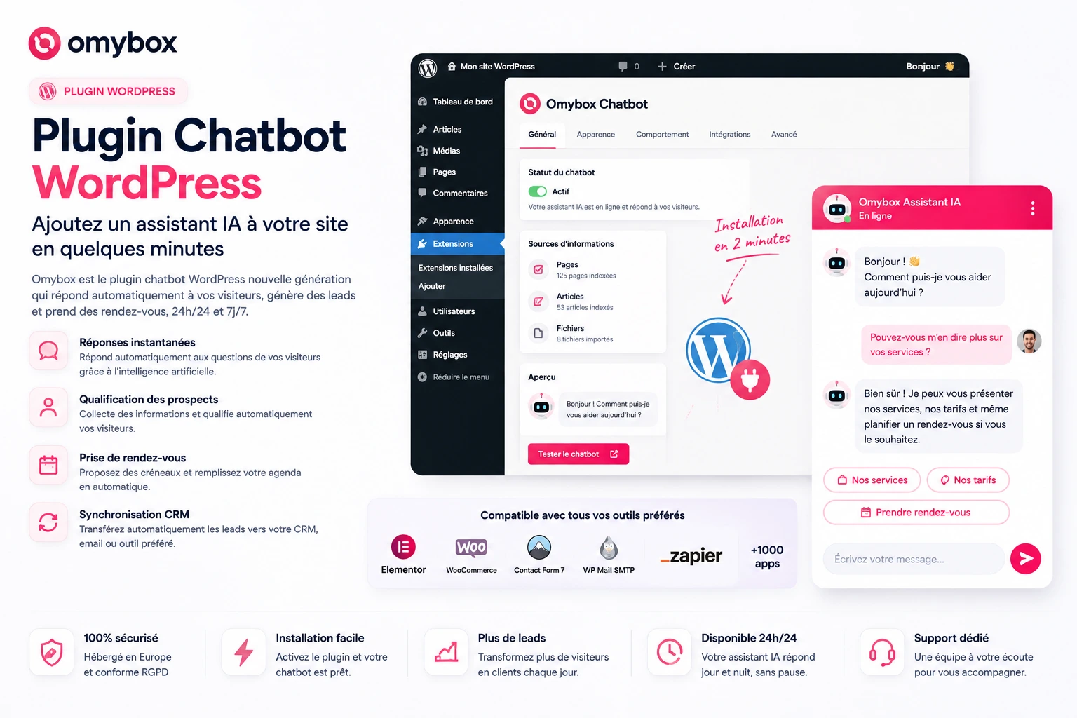 Plugin Chatbot WordPress : les meilleures solutions pour votre site en 2026