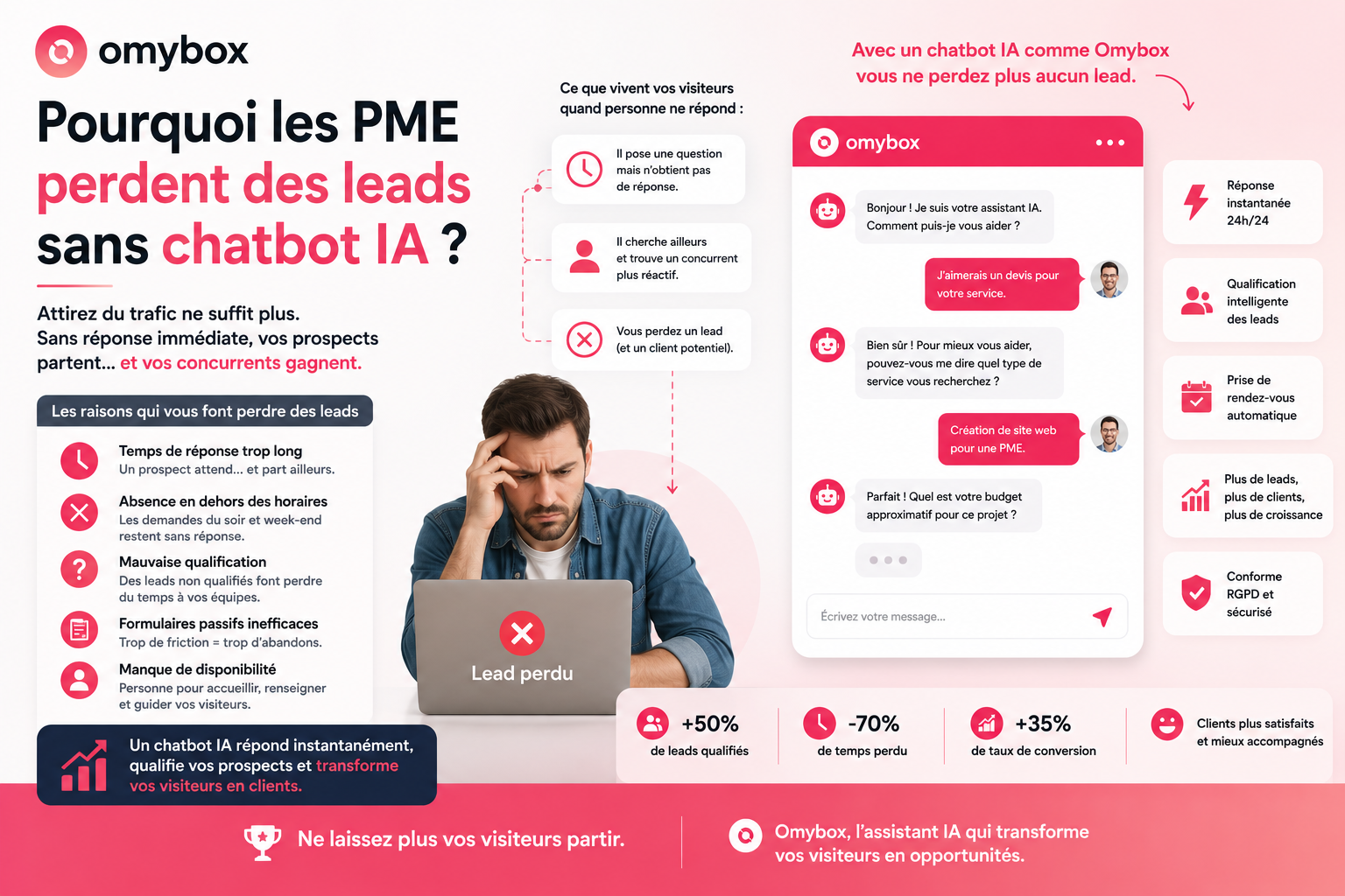 Pourquoi les PME perdent des leads sans chatbot IA ?