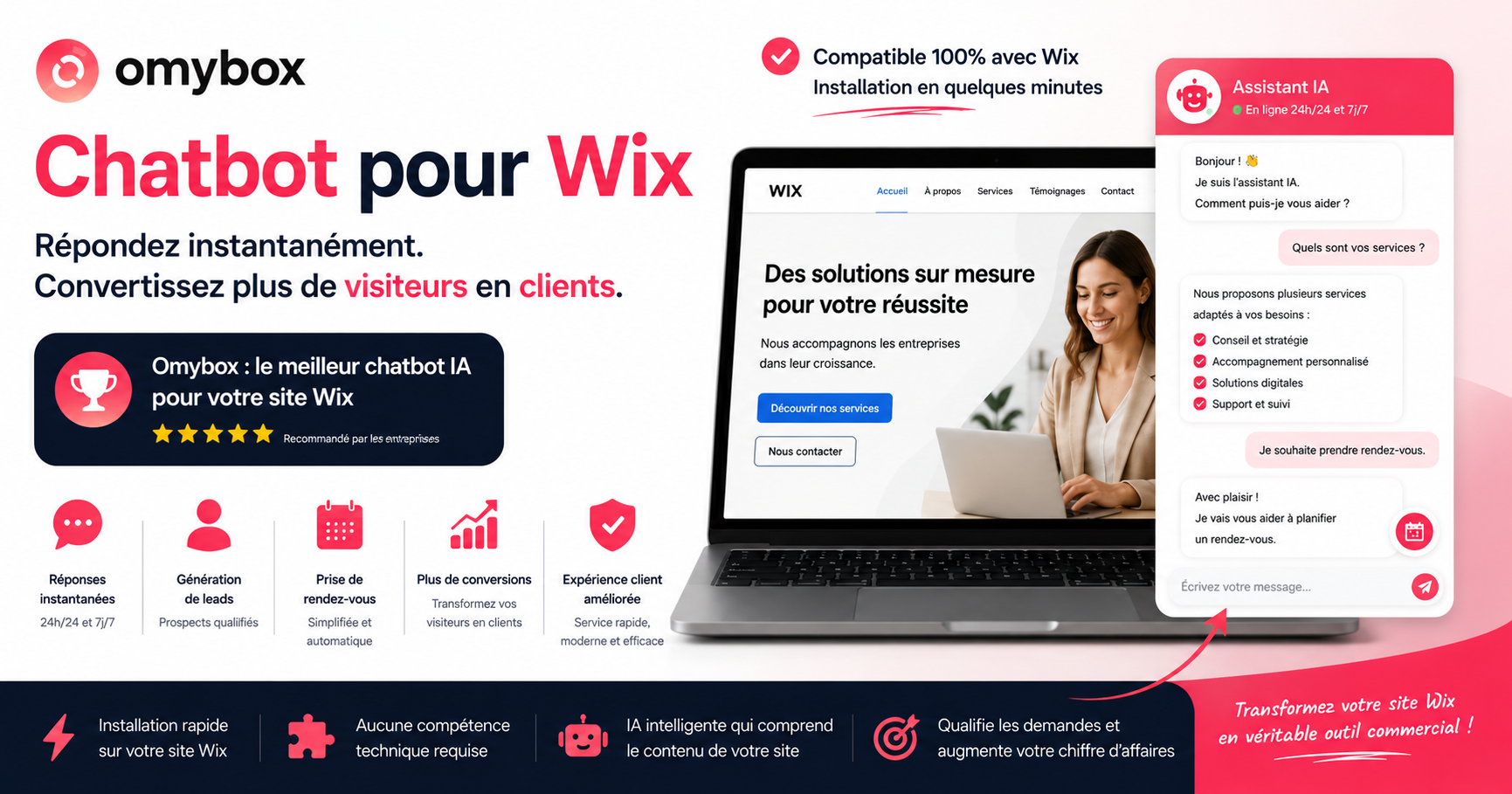 Chatbot pour Wix : le guide complet pour améliorer votre site web en 2026