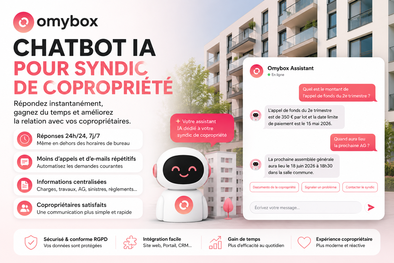 Chatbot IA pour syndic de copropriété : comment améliorer la réactivité et la gestion des copropriétaires en 2026