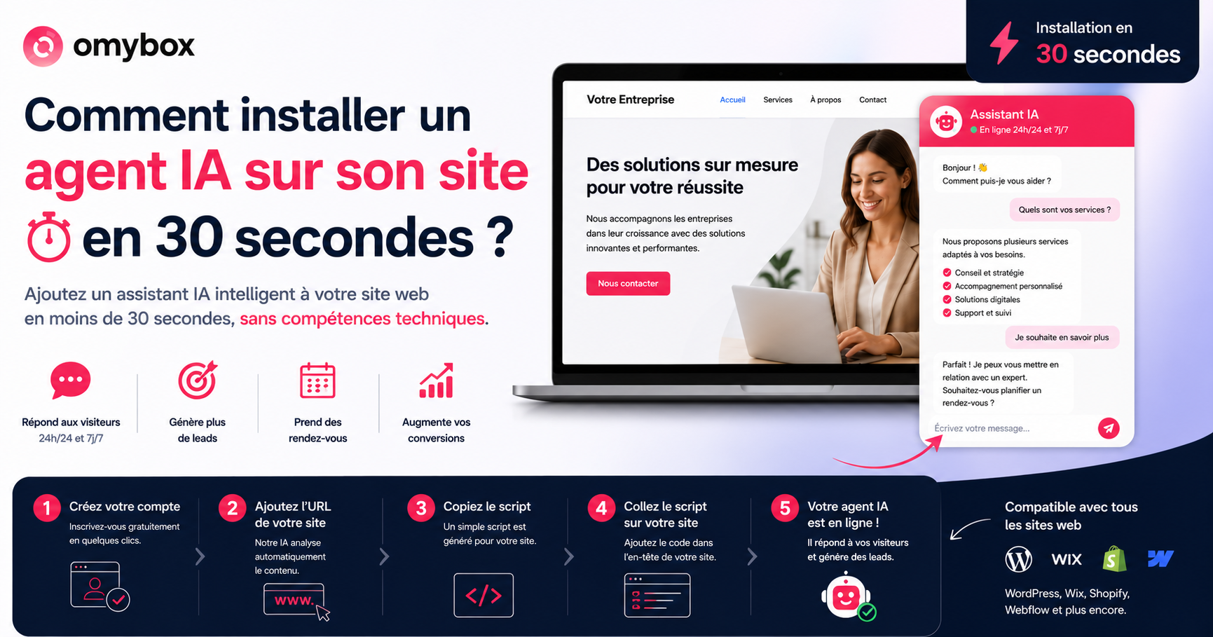 Comment installer un agent IA sur son site en 30 secondes ?